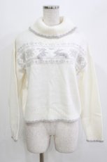 画像1: Secret Honey / ノルディックニット Free 白 H-26-03-16-058-CA-TO-NS-ZH (1)