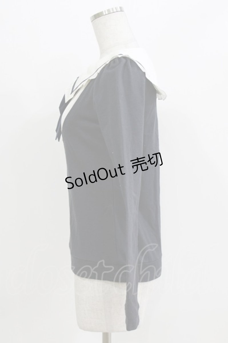 画像2: LIZ LISA / ヨーク切替トップス Free ネイビー H-26-03-16-060-LO-TO-NS-ZH (2)