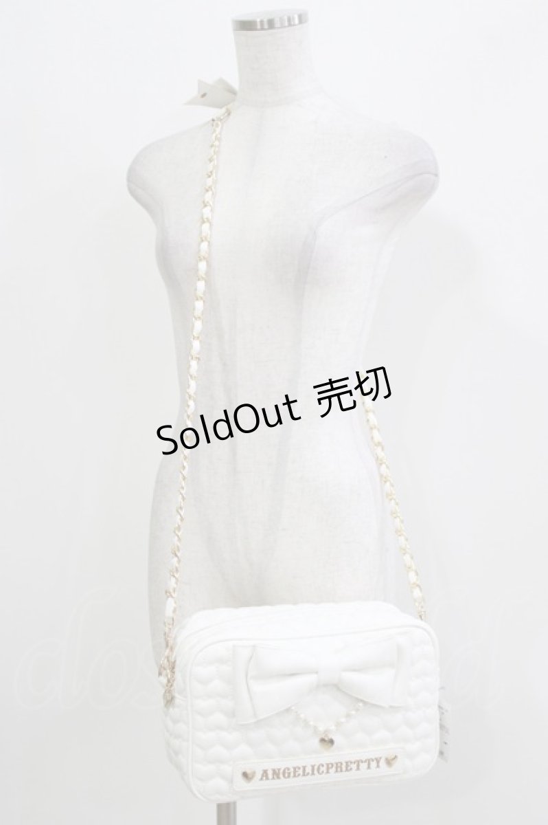 画像1: Angelic Pretty / Heartキルティングショルダーバッグ  白 H-26-03-16-065-AP-BG-NS-ZH (1)