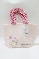 画像1: Maison de FLEUR / タキシードサム フリルハンドルトートバッグ  ピンク H-26-03-16-066-LO-BG-NS-ZH (1)