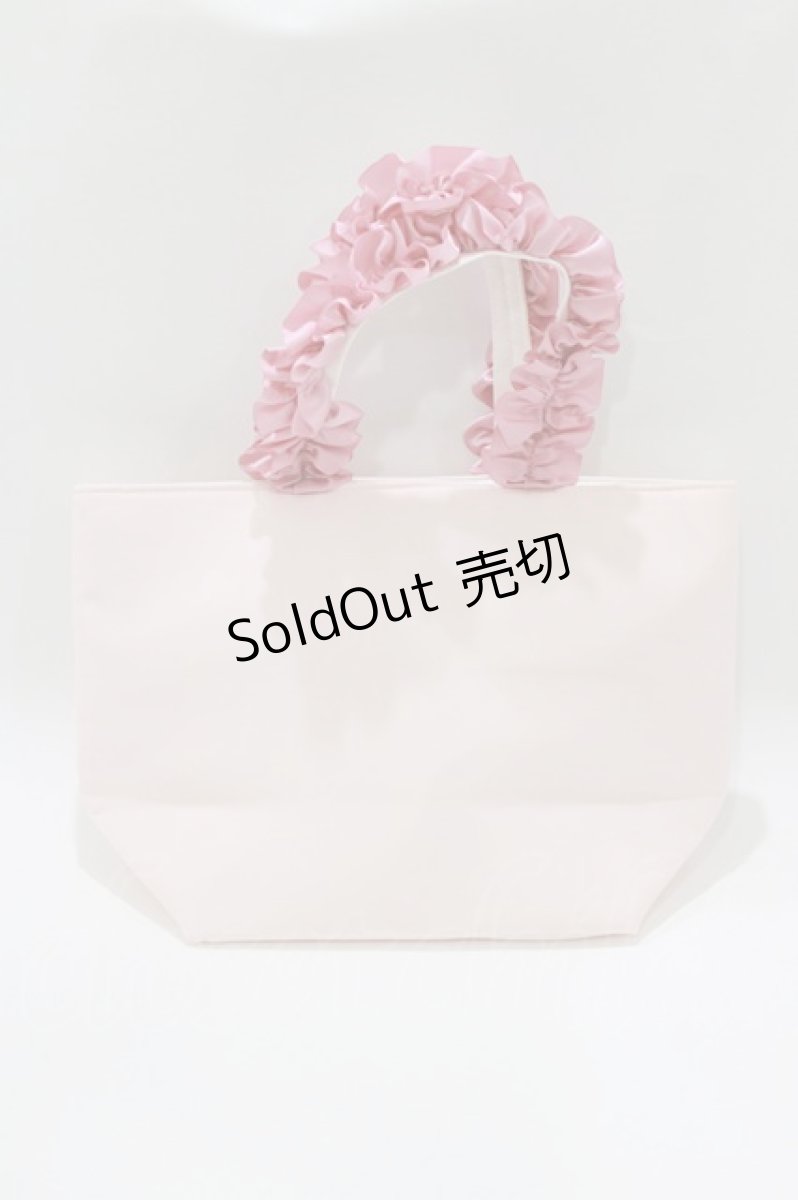 画像2: Maison de FLEUR / タキシードサム フリルハンドルトートバッグ  ピンク H-26-03-16-066-LO-BG-NS-ZH (2)