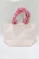 画像2: Maison de FLEUR / タキシードサム フリルハンドルトートバッグ  ピンク H-26-03-16-066-LO-BG-NS-ZH (2)