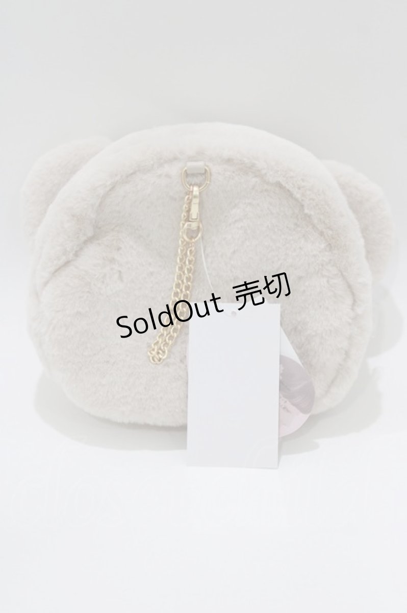 画像2: m petit by misako / AM*クマサンポーチ  ベージュ H-26-03-16-068-LO-ZA-NS-ZH (2)