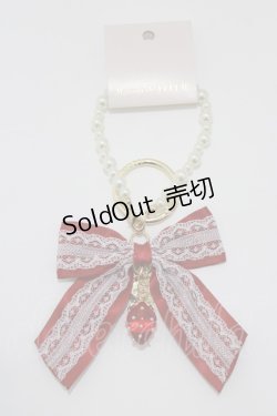 画像1: Maison de FLEUR / ガトーフレーズリボンチャーム  レッド H-26-03-16-075-LO-ZA-NS-ZH