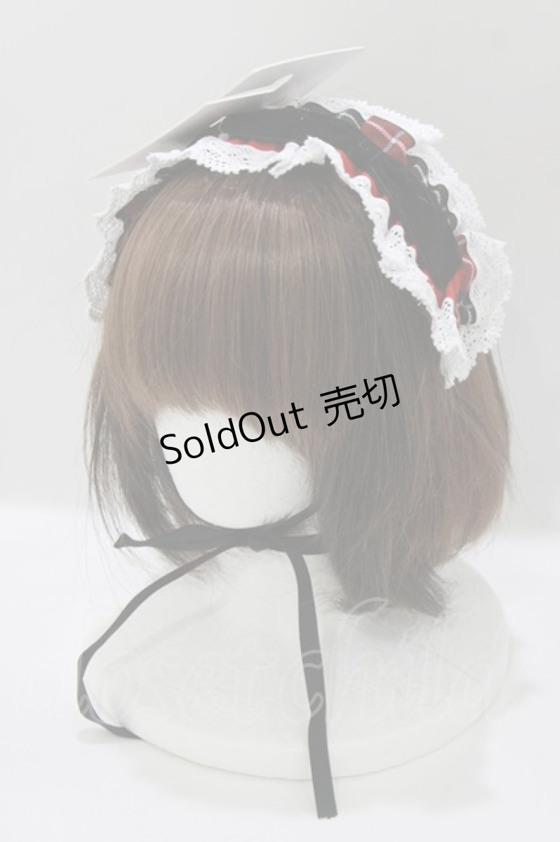 画像1: Eri Aino's collaboration / AE*ヘッドドレス  レッド H-26-03-16-077-PU-AC-NS-ZH (1)