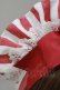 画像2: metamorphose / Chelseaフリルカチューシャ(ストライプ)  レッド H-26-03-16-078-ME-AC-NS-ZH (2)
