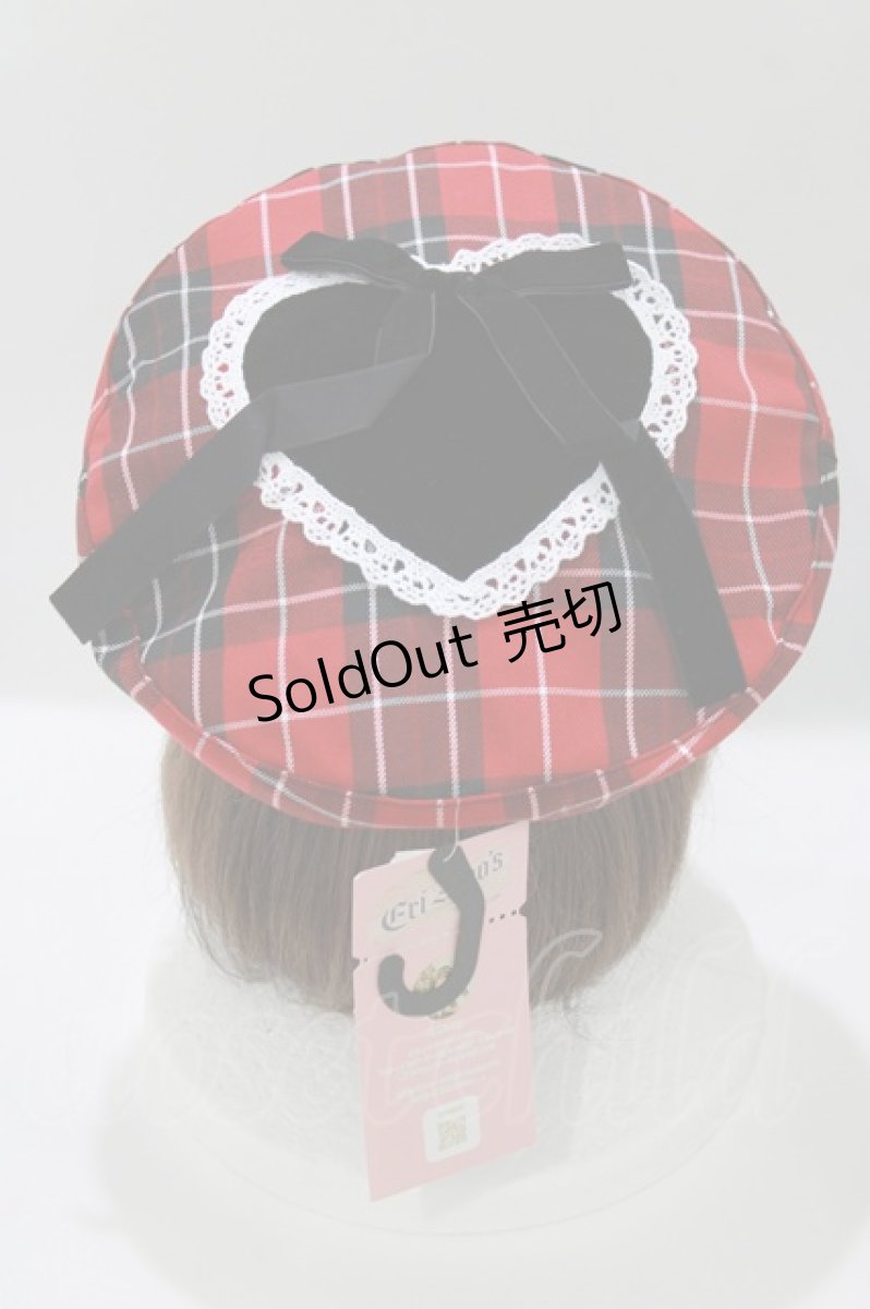 画像2: Eri Aino's collaboration / AE*ベレー  レッド H-26-03-16-079-PU-AC-NS-ZH (2)