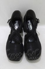 画像1: Cherirulu Chocola / 太ヒールパンプス L ブラック H-26-03-16-081-GO-SH-NS-ZH (1)