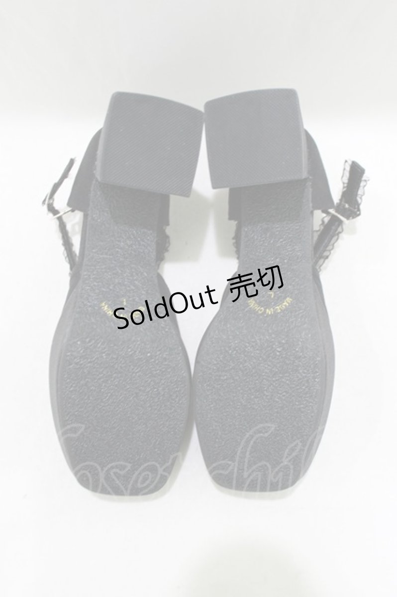 画像4: Cherirulu Chocola / 太ヒールパンプス L ブラック H-26-03-16-081-GO-SH-NS-ZH (4)