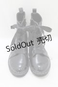 m petit by misako / レースアップショートブーツ L ブラック H-26-03-16-082-0-ZA-NS-ZH