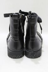 画像3: m petit by misako / レースアップショートブーツ L ブラック H-26-03-16-082-0-ZA-NS-ZH (3)