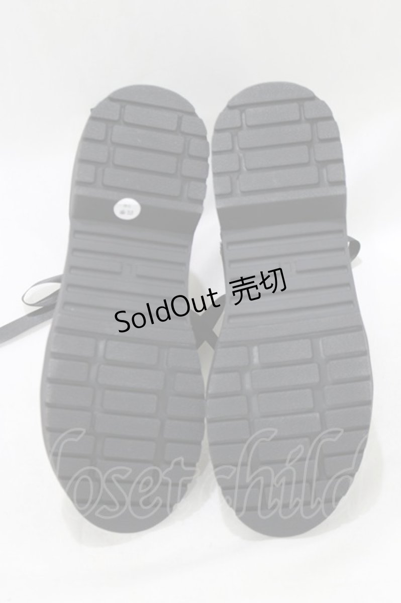 画像4: m petit by misako / レースアップショートブーツ L ブラック H-26-03-16-082-0-ZA-NS-ZH (4)