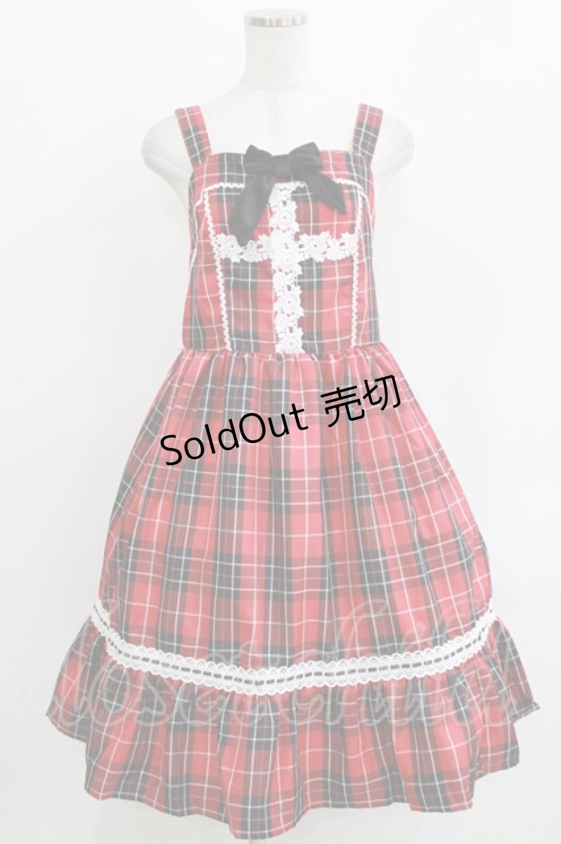 画像1: Eri Aino's collaboration / シャーロットの水曜日 ジャンパースカート M レッド H-26-03-16-007-PU-OP-NS-ZH (1)