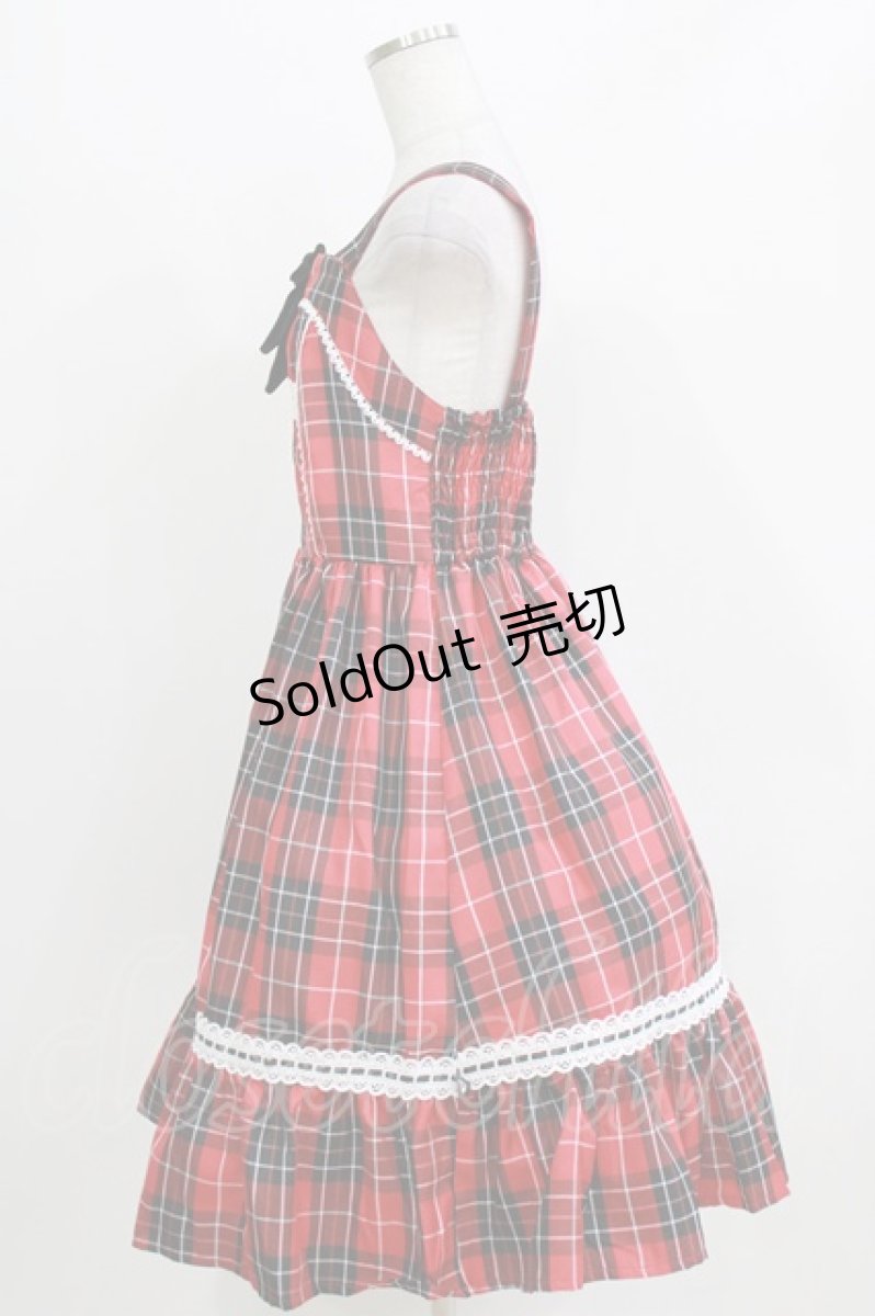 画像2: Eri Aino's collaboration / シャーロットの水曜日 ジャンパースカート M レッド H-26-03-16-007-PU-OP-NS-ZH (2)