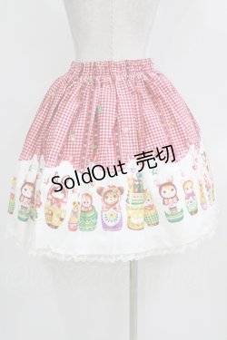 画像3: metamorphose / Nostalgic Matryoshka Doll ミニスカート Free レッド H-26-03-16-009-ME-SK-NS-ZH