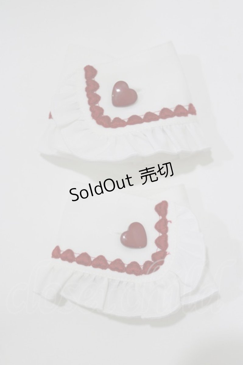 画像4: metamorphose / Chelsea エプロン付ジャンパースカート(ストライプ) Free レッド H-26-03-16-001-ME-OP-NS-ZH (4)