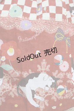 画像4: metamorphose / まどろみの浪漫ミニスカート Free えんじ H-26-03-16-010-ME-SK-NS-ZH