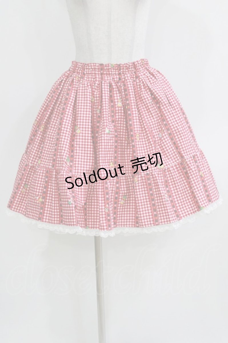画像1: metamorphose / Nostalgic Matryoshka Dollフリルスカート Free レッド H-26-03-16-011-ME-SK-NS-ZH (1)
