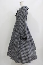 画像2: m petit by misako / NINA'S/リボンチェックワンピース M ブラック H-26-03-16-012-LO-OP-NS-ZH (2)