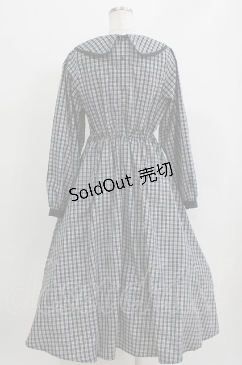 画像3: m petit by misako / NINA'S/リボンチェックワンピース M ブラック H-26-03-16-012-LO-OP-NS-ZH (3)