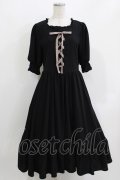 m petit by misako / AMレースアップワンピース L ブラック H-26-03-16-014-LO-OP-NS-ZH