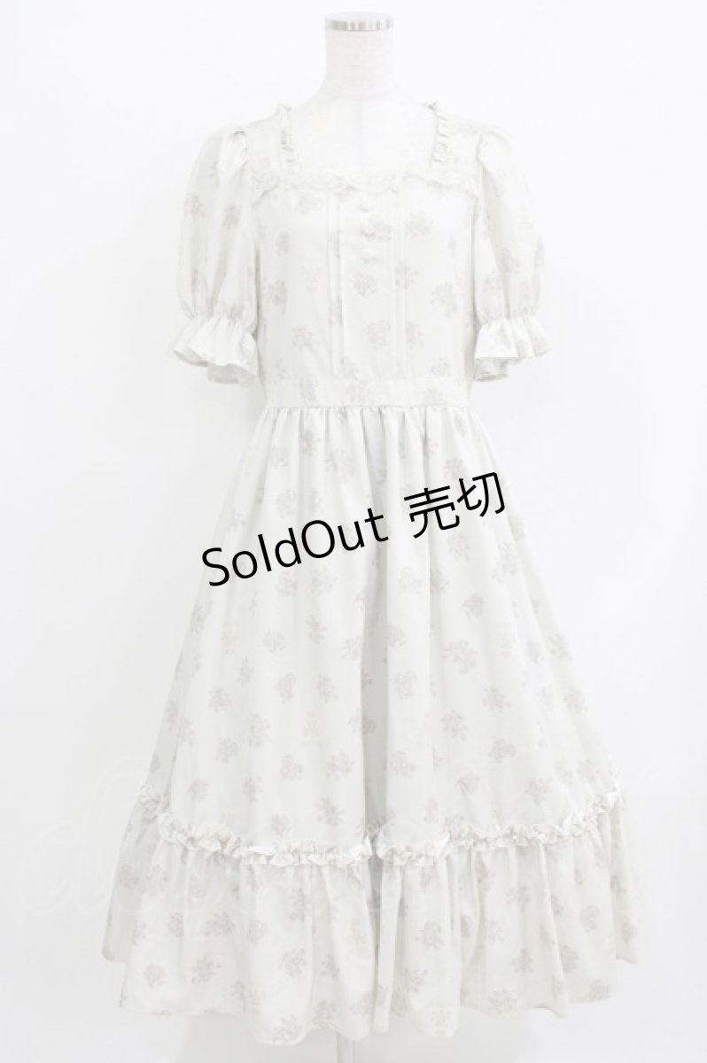 画像1: m petit by misako / AOKハナガラスクエアワンピース L アイボリー H-26-03-16-015-LO-OP-NS-ZH (1)