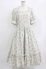 画像1: m petit by misako / AOKハナガラスクエアワンピース L アイボリー H-26-03-16-015-LO-OP-NS-ZH (1)