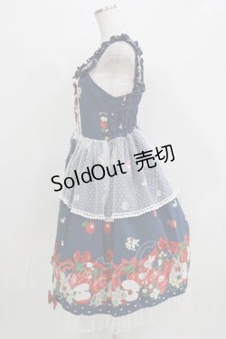 画像2: metamorphose / Apple Bunnyペプラムジャンパースカート サイズ1 ネイビー H-26-03-16-002-ME-OP-NS-ZH