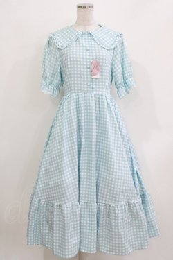 画像1: m petit by misako / TT*AMギンガムチェック M サックス H-26-03-16-017-LO-OP-NS-ZH