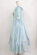 画像2: m petit by misako / TT*AMギンガムチェック M サックス H-26-03-16-017-LO-OP-NS-ZH (2)