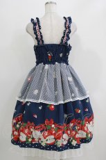 画像3: metamorphose / Apple Bunnyペプラムジャンパースカート サイズ1 ネイビー H-26-03-16-002-ME-OP-NS-ZH (3)