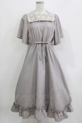 m petit by misako / TT*AOKレースセーラーワンピース S グレー H-26-03-16-018-LO-OP-NS-ZH