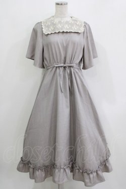 画像1: m petit by misako / TT*AOKレースセーラーワンピース S グレー H-26-03-16-018-LO-OP-NS-ZH