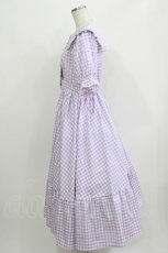 画像2: m petit by misako / TT*AMギンガムチェック M ラベンダー H-26-03-16-019-LO-OP-NS-ZH (2)
