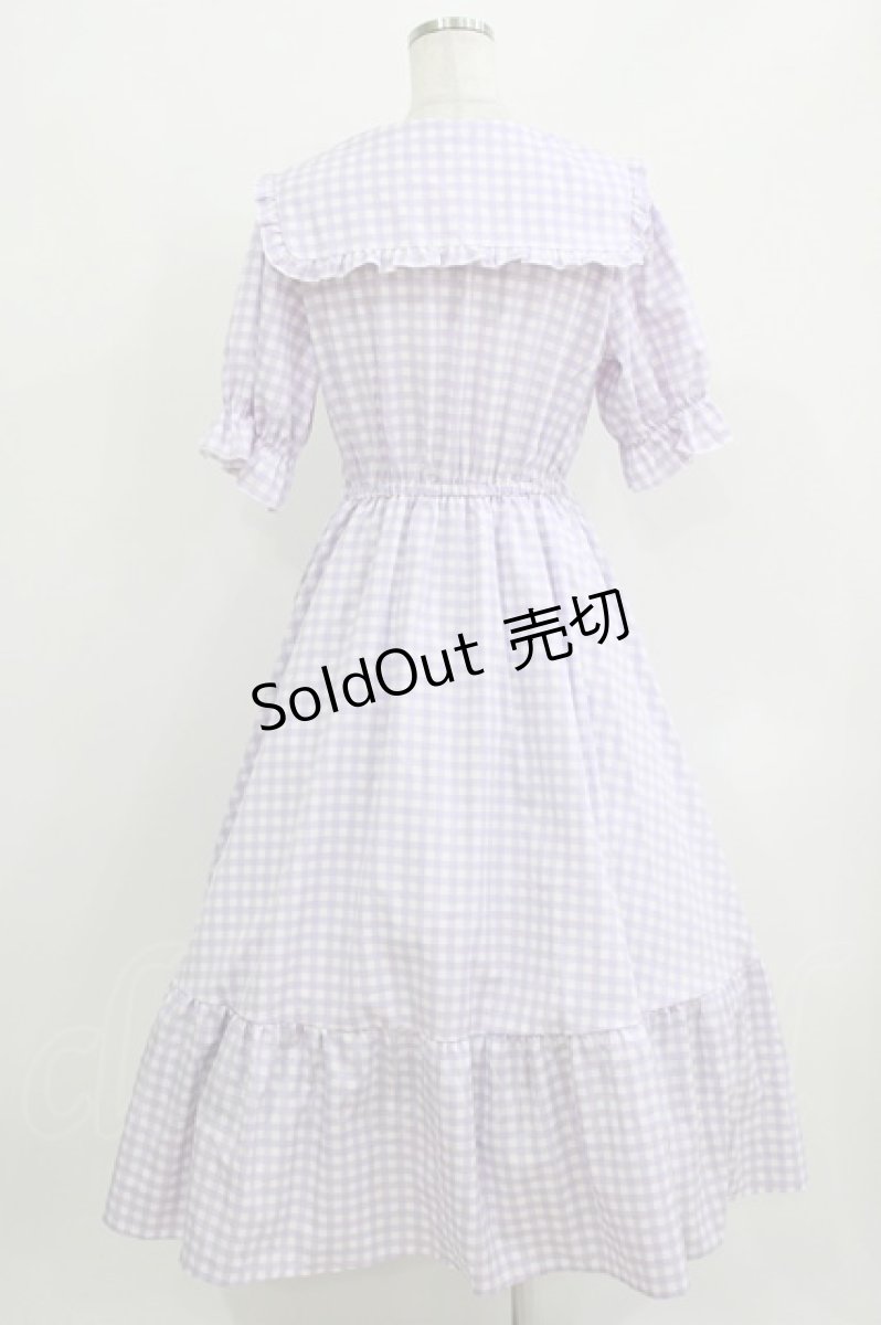 画像3: m petit by misako / TT*AMギンガムチェック M ラベンダー H-26-03-16-019-LO-OP-NS-ZH (3)