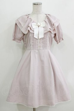画像1: Honey Cinnamon / パールバックルリボンワンピース Free ピンク H-26-03-16-022-LO-OP-NS-ZH