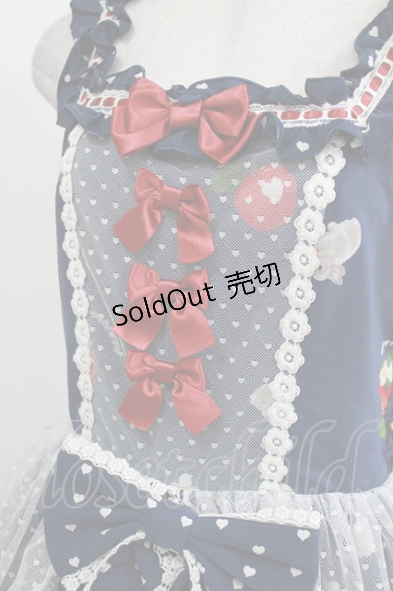 画像5: metamorphose / Apple Bunnyペプラムジャンパースカート サイズ1 ネイビー H-26-03-16-002-ME-OP-NS-ZH (5)