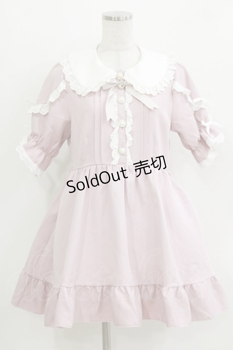 画像1: DearMyLove / コットンレースフリルワンピース L ピンク H-26-03-16-025-EL-OP-NS-ZH (1)