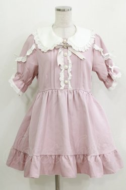 画像1: DearMyLove / コットンレースフリルワンピース L ピンク H-26-03-16-025-EL-OP-NS-ZH