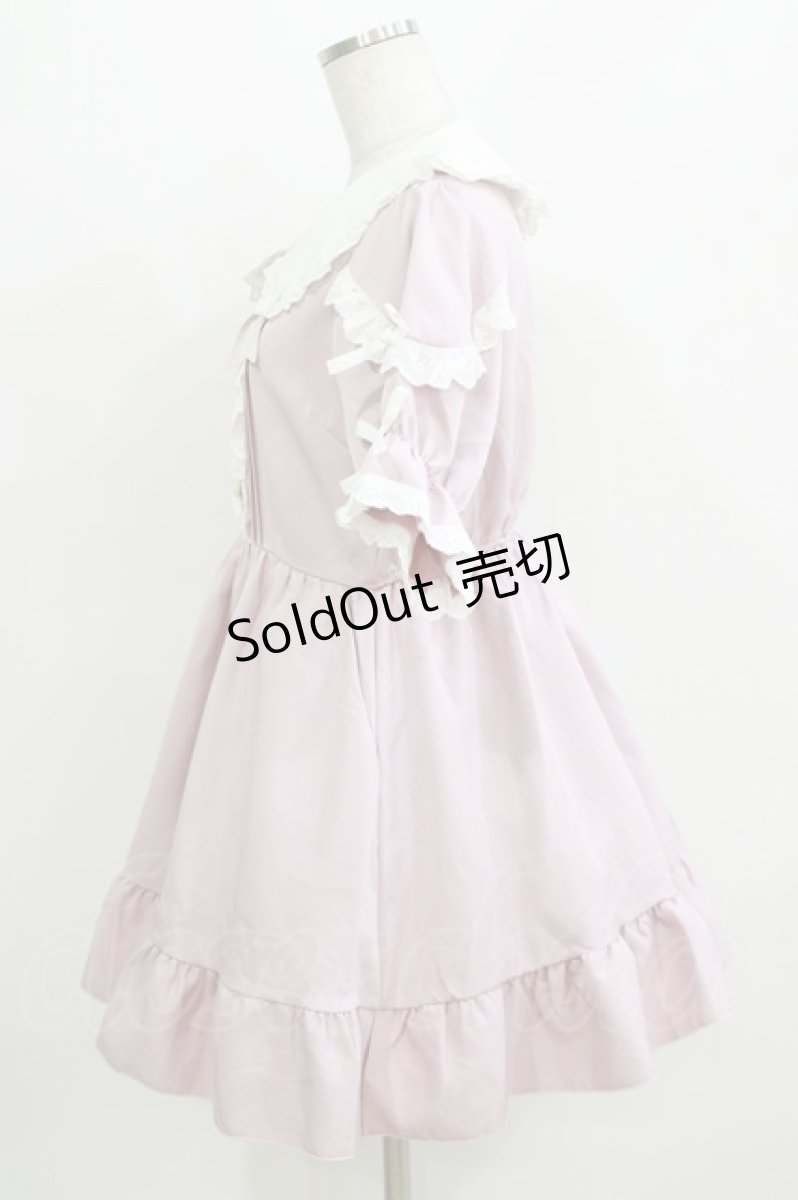 画像2: DearMyLove / コットンレースフリルワンピース L ピンク H-26-03-16-025-EL-OP-NS-ZH (2)