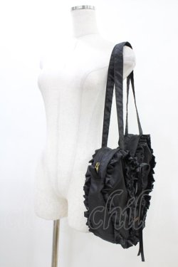 画像2: ATELIER PIERROT / Lace up Ribbon Heart Bag 黒  H-26-03-17-1003-EL-BG-AK-ZH