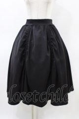 Na+H / hmドローストリングスカート  黒 H-26-03-17-1024-PU-SK-AK-ZH