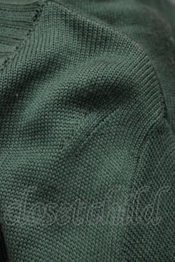 画像4: Jane Marple Dans Le Salon / Knit Tartan check trompe-l'oeil dress  グリーン H-26-03-17-1028-JM-OP-KB-ZH