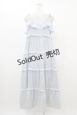 画像2: merry jenny / オフショルfrillキャミワンピース  ブルー H-26-03-17-1030-LO-OP-KB-ZH