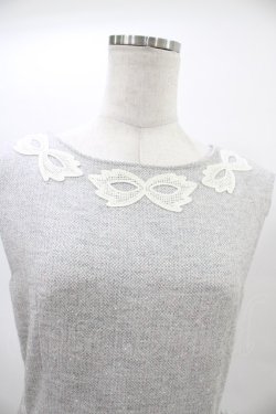 画像3: elements,H / マスケラレースツイードワンピース  グレー H-26-03-17-1031-PU-OP-KB-ZH