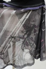 画像3: Ozz Croce / 和柄プリントメッシュジレ  黒 H-26-03-17-1036-OO-TO-AK-ZH (3)