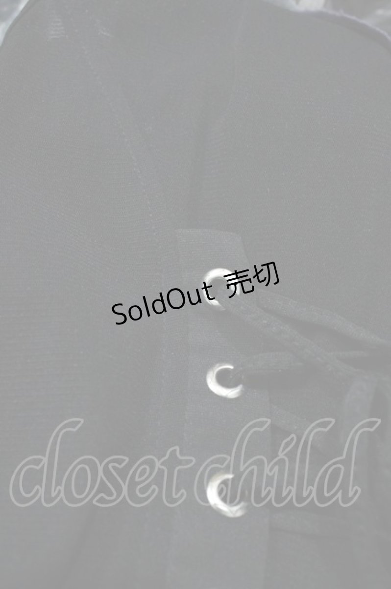 画像4: Ozz Croce / 和柄プリントメッシュジレ  黒 H-26-03-17-1036-OO-TO-AK-ZH (4)