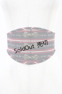 画像1: EXCENTRIQUE / オリジナルレジメンタル・コルセットベルト  ブラック H-26-03-17-1005-EL-ZA-KB-ZH