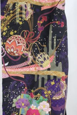 画像3: Qutie Frash / 和柄ジレ  黒 H-26-03-17-1037-QU-TO-AK-ZH