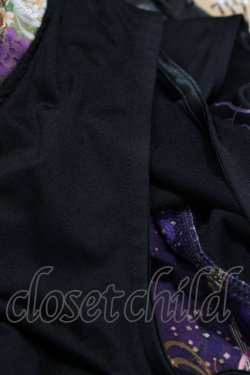 画像4: Qutie Frash / 和柄ジレ  黒 H-26-03-17-1037-QU-TO-AK-ZH